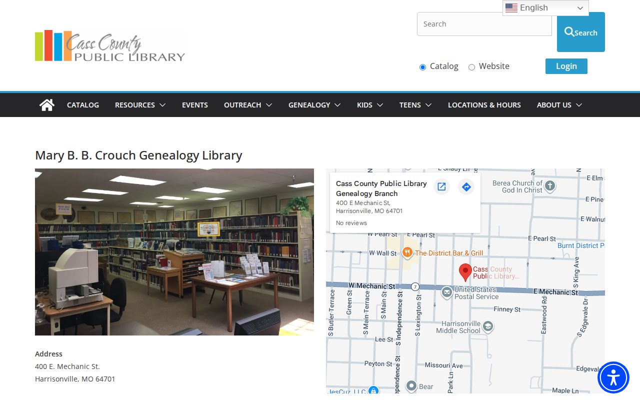 Belton city directory research at the Cass County Genealogy Branch