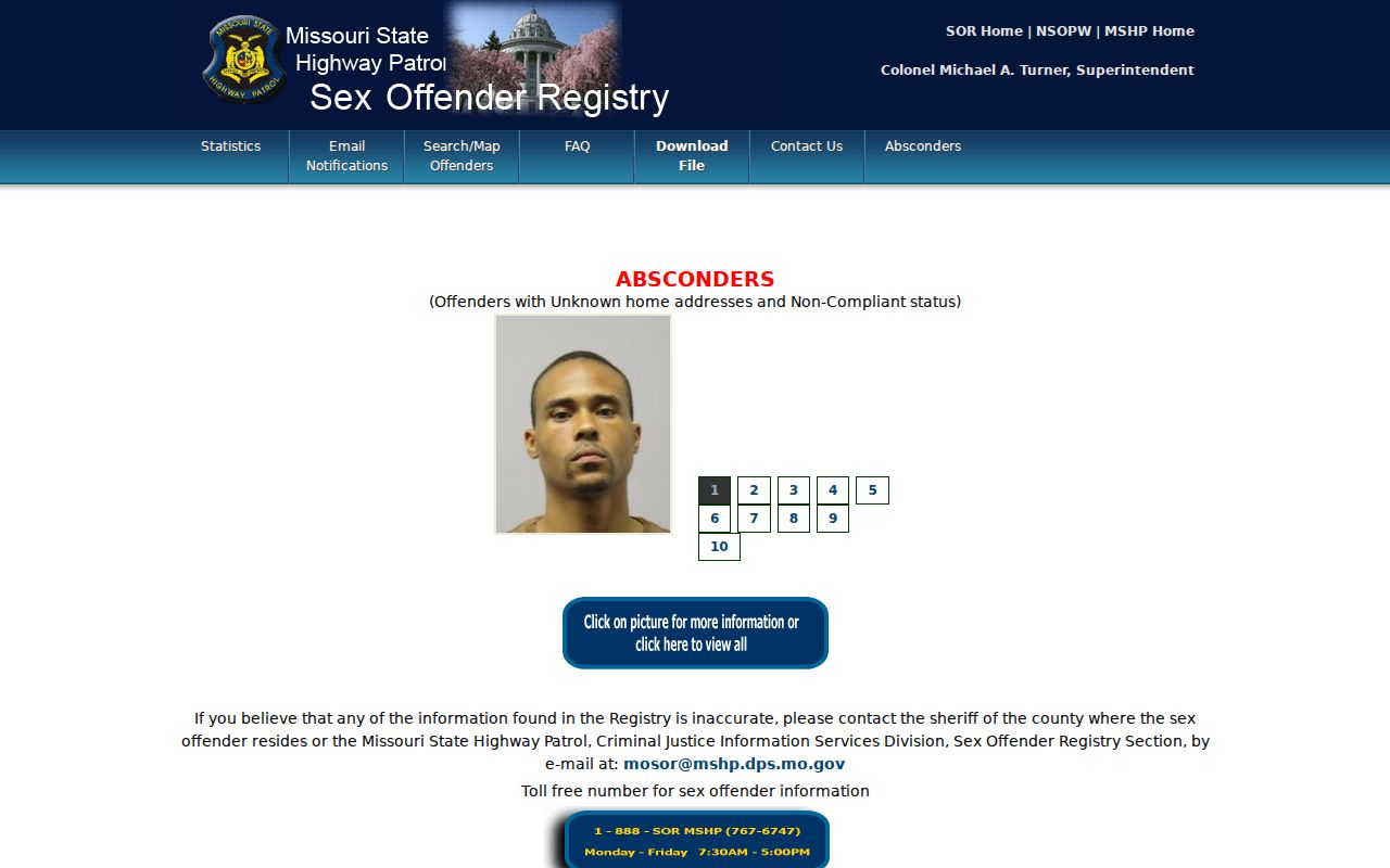 Belton residents directory Missouri State Highway Patrol official registry search