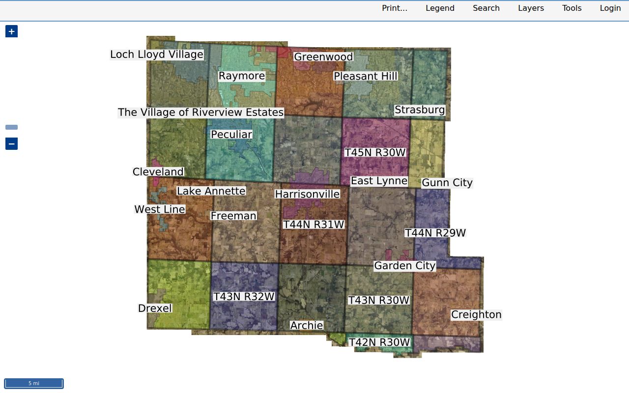 Belton street directory CAMAvision parcel map controls for street and address research