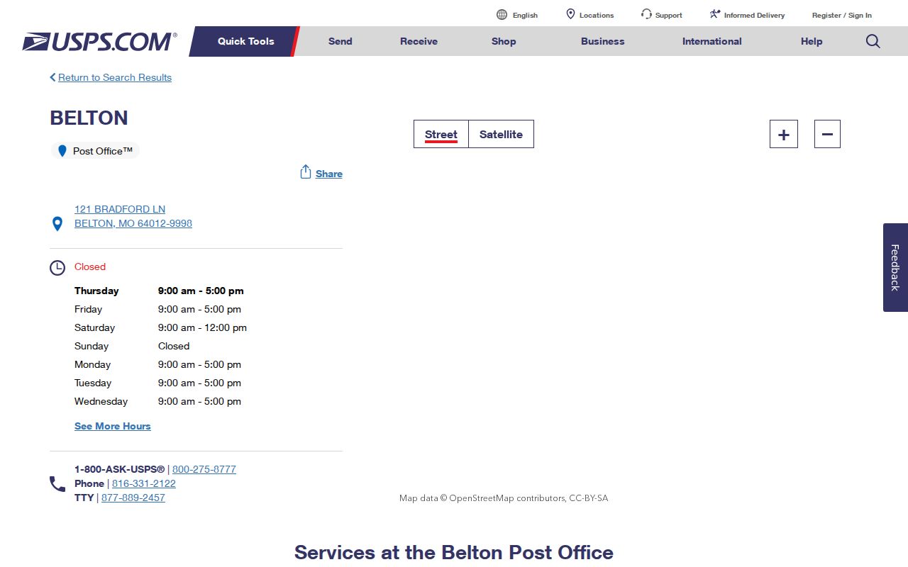 Belton ZIP code directory Belton Post Office listing